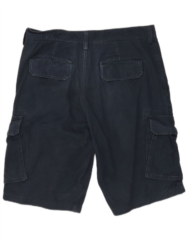 Shorts cargo masculino Lyle & Scott W30 algodão azul marinho médio