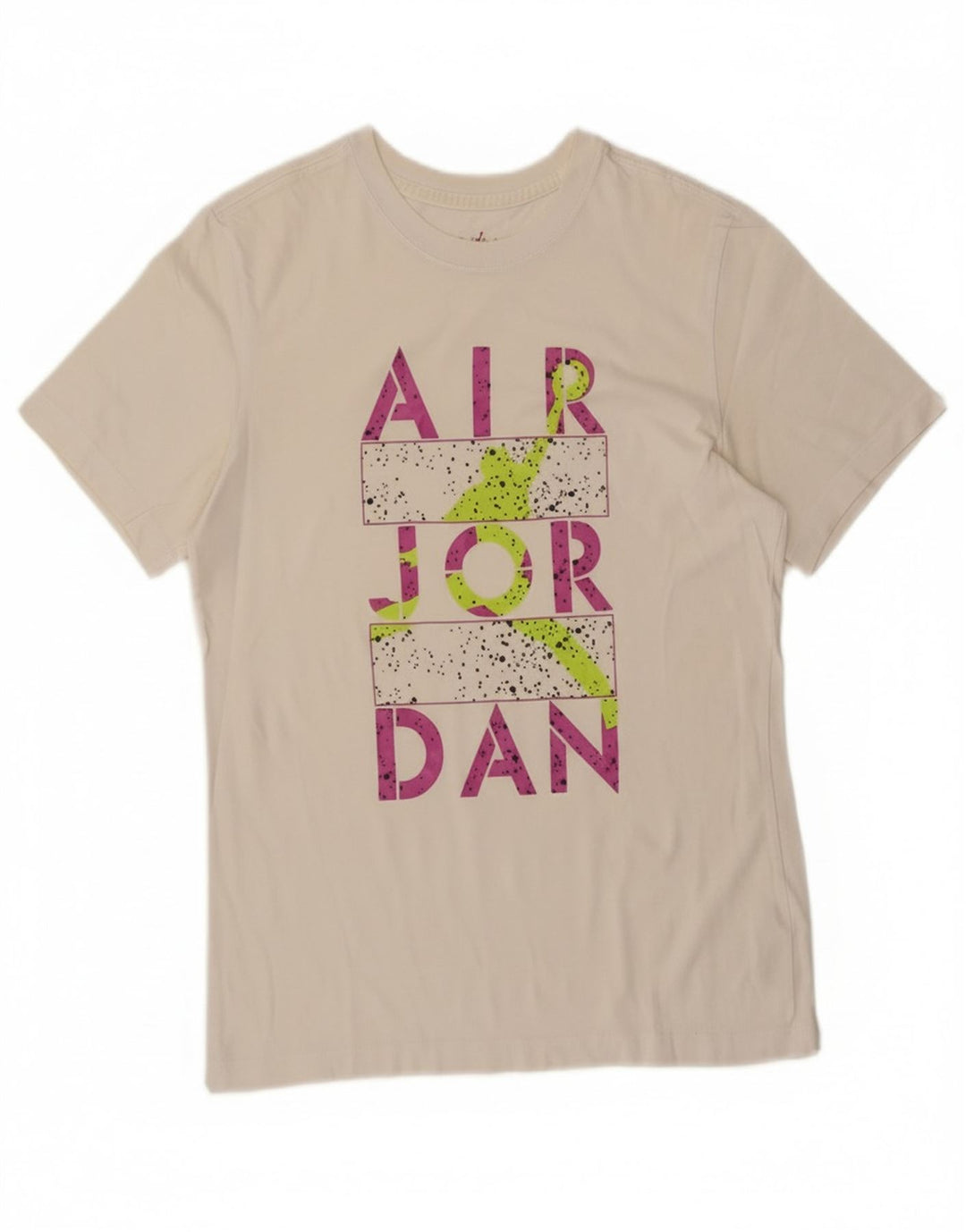 Camiseta Jordan masculina gráfica Top médio algodão branco