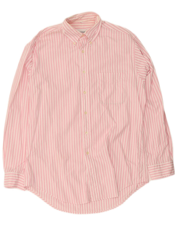 Camisa masculina Benetton média listra rosa
