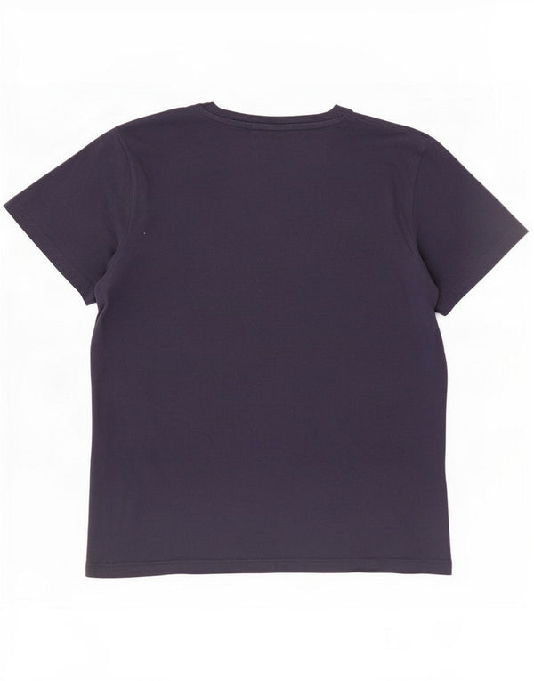 Jack & Jones Camiseta gráfica masculina Top médio algodão azul marinho
