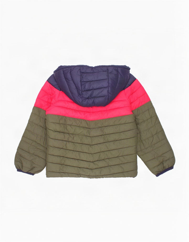 Jaqueta acolchoada com capuz Joules Boys 3-4 anos verde Colourblock poliamida
