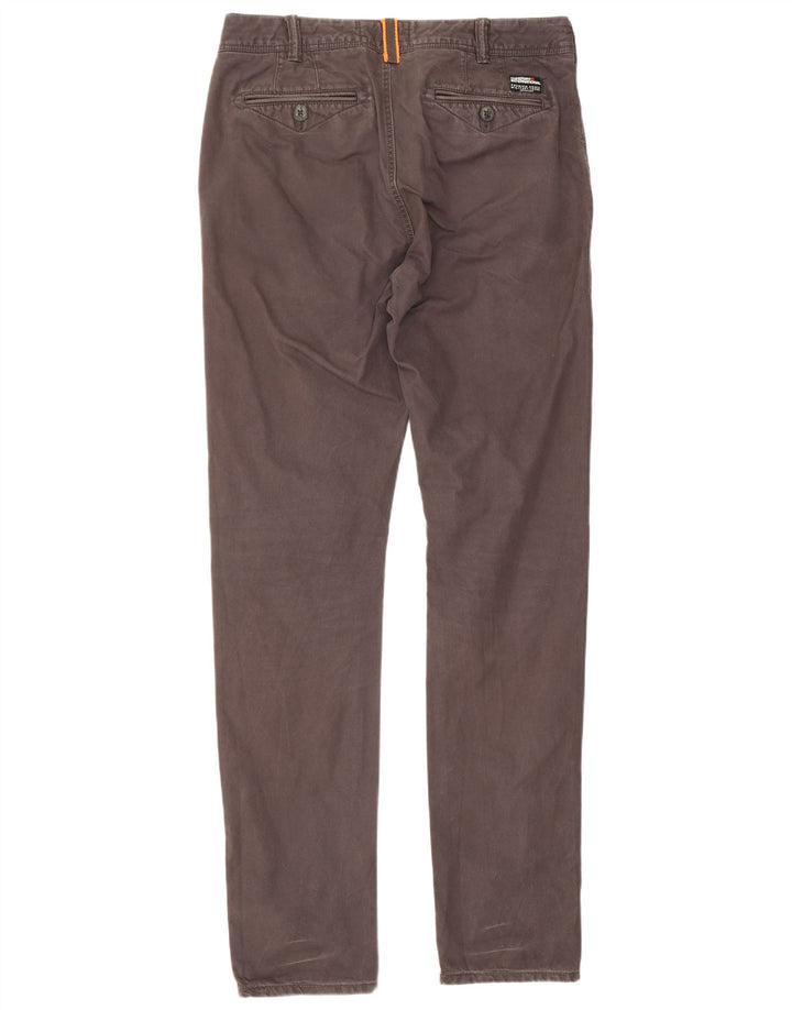 Calça Chino Superdry Masculina Slim W30 L32 Marrom
