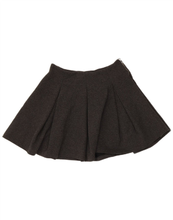 Minissaia plissada feminina ZARA pequena W26 cinza