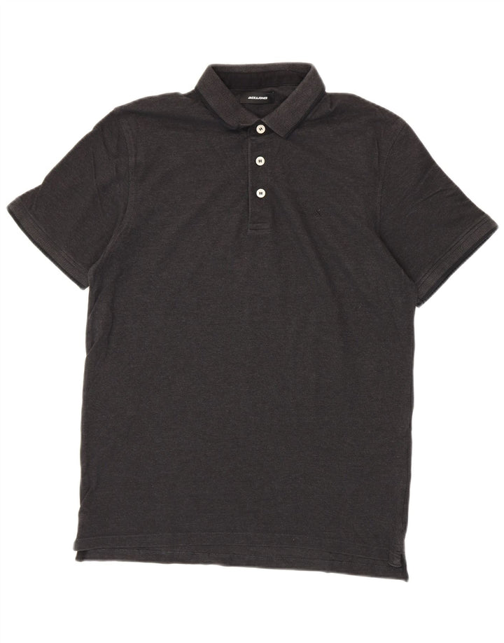 Camisa polo masculina JACK & JONES XL cinza algodão
