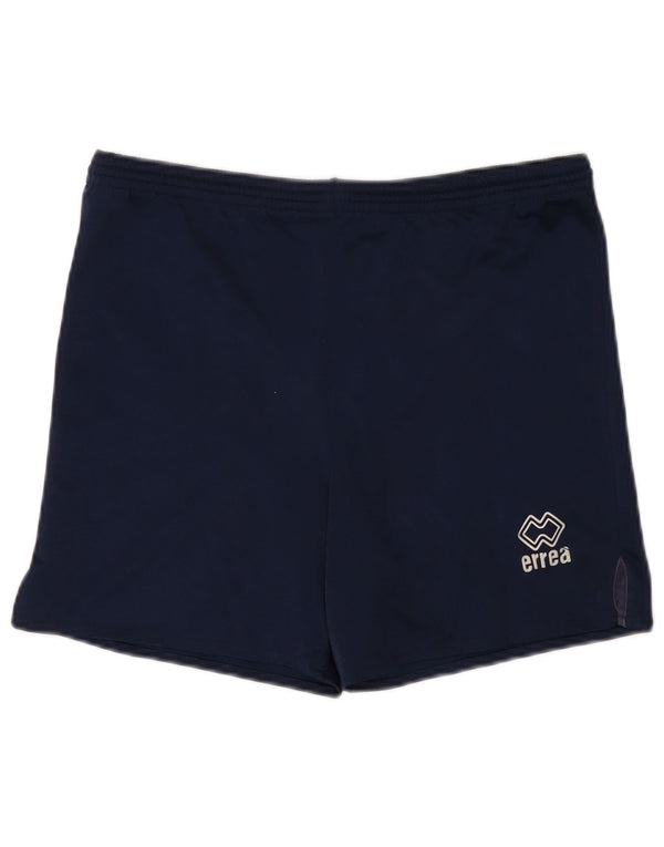 Errea Mens Sport Shorts Médio Azul Marinho Poliéster