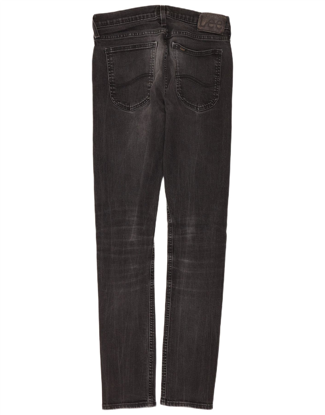 LEE Womens Luke Slim Jeans W31 L34 Algodão Preto