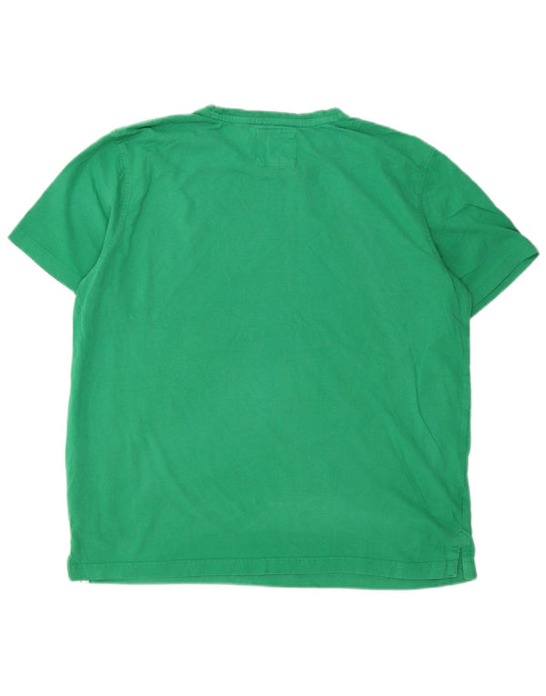 Camiseta masculina CREW CLOTHING Top XL algodão verde