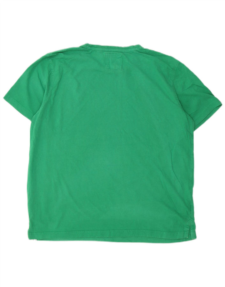 Camiseta masculina CREW CLOTHING Top XL algodão verde