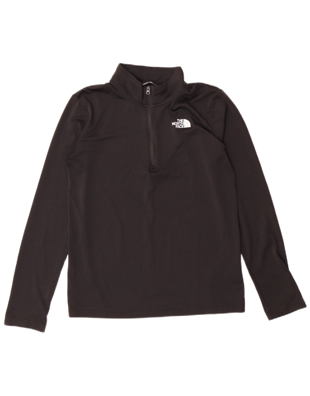 THE NORTH FACE Meninos pulôver com zíper e gola alta 14-15 anos XL preto