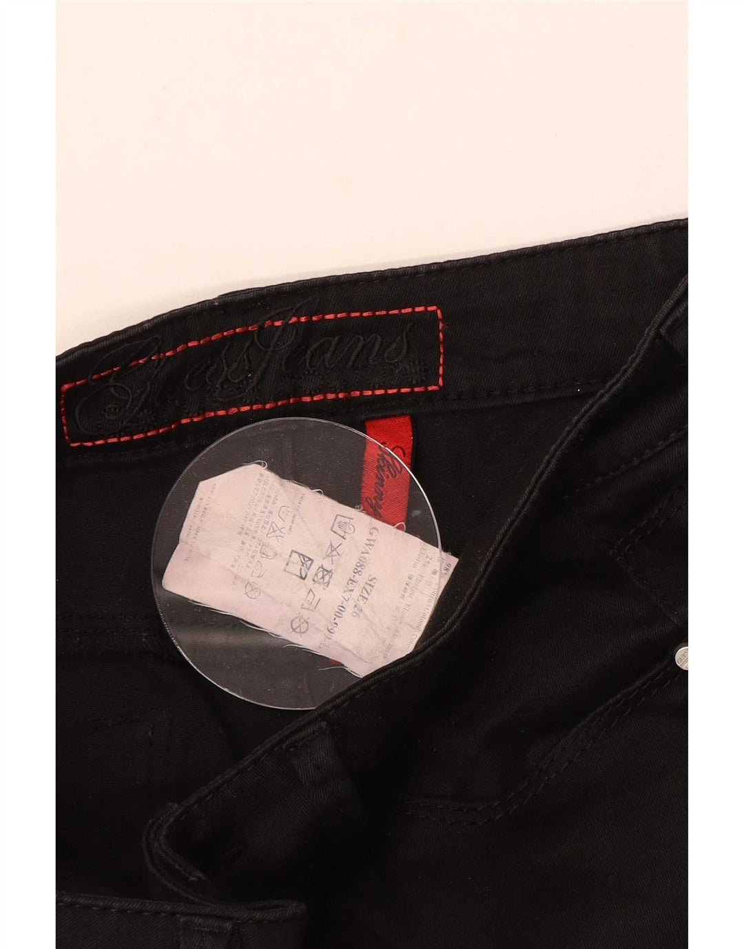 Guess Jeans Slim Feminino W26 L33 Algodão Preto