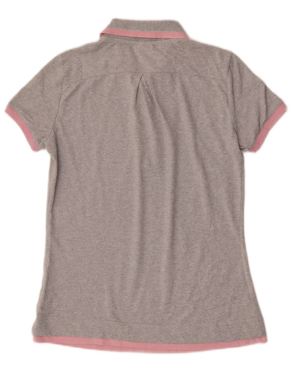 Camisa polo feminina Champion Heritage Fit UK 16 grande cinza