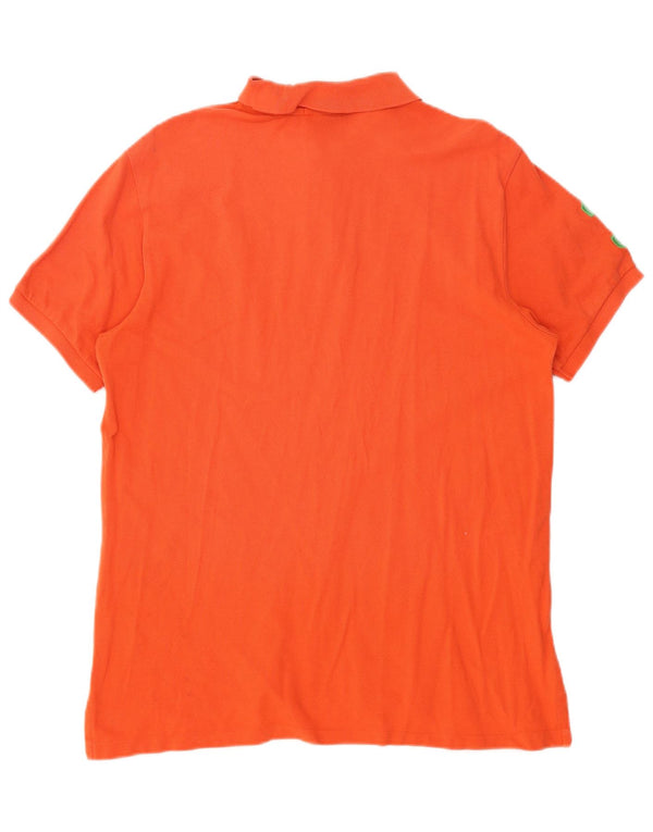 Polo Ralph Lauren Masculino Slim Fit Camisa Polo Gráfica XL Laranja Algodão