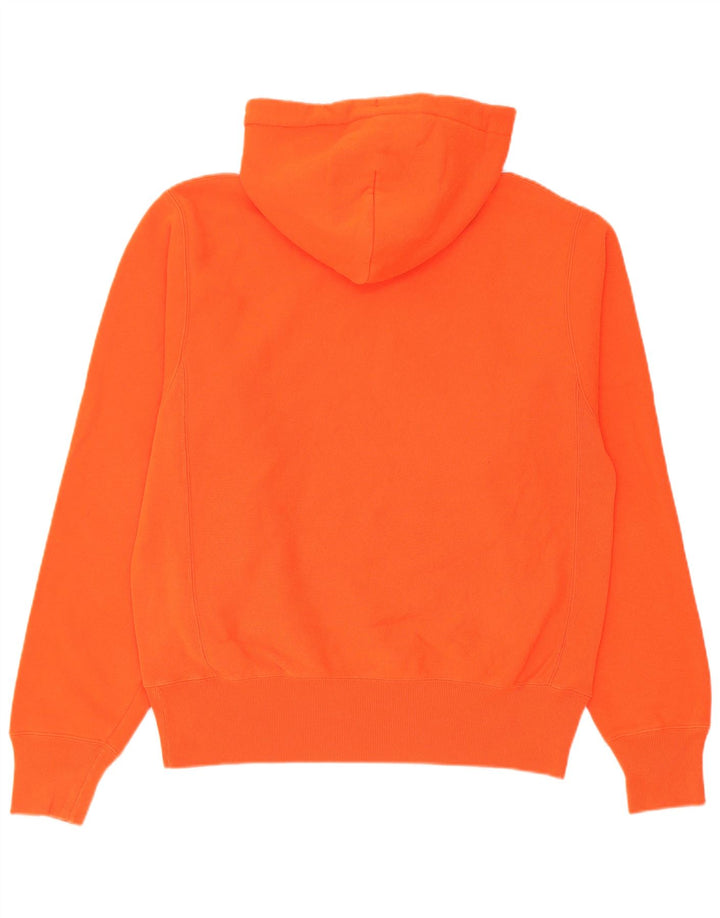 Jumper masculino com capuz Champion pequeno algodão laranja