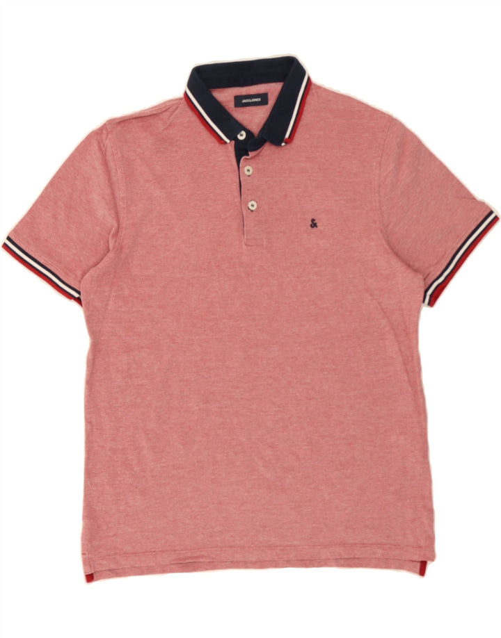 JACK & JONES Mens Polo Shirt XL Pink Cotton Vintage Jack & Jones and Second-Hand Jack & Jones from Messina Hembry 
