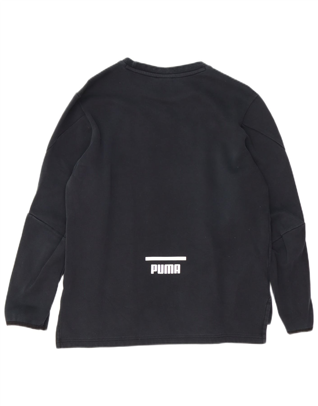 PUMA Mens Moletom Jumper Pequeno Algodão Preto