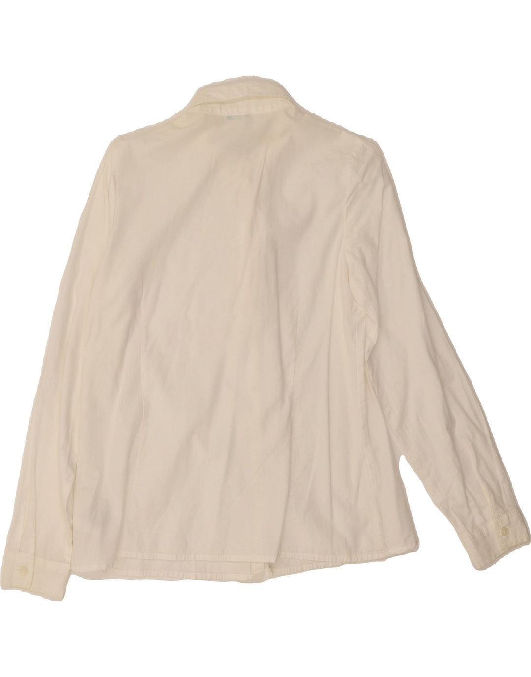 BENETTON Girls Shirt 11-12 Years 2XL  White Cotton Vintage Benetton and Second-Hand Benetton from Messina Hembry 