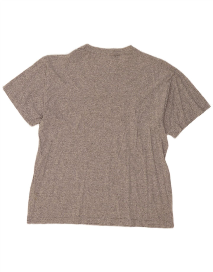 Camiseta gráfica masculina Diadora Top grande cinza