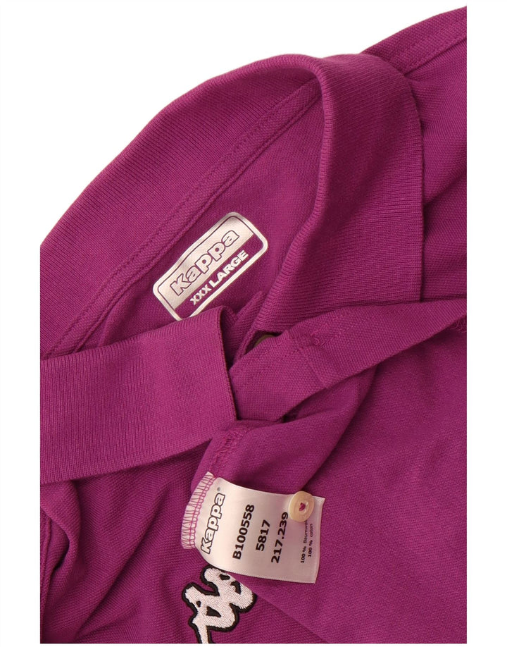Camisa polo masculina Kappa 3XL algodão roxo