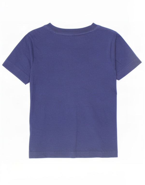 Camiseta Adidas Meninos Graphic Top 5-6 Anos Azul Marinho Algodão