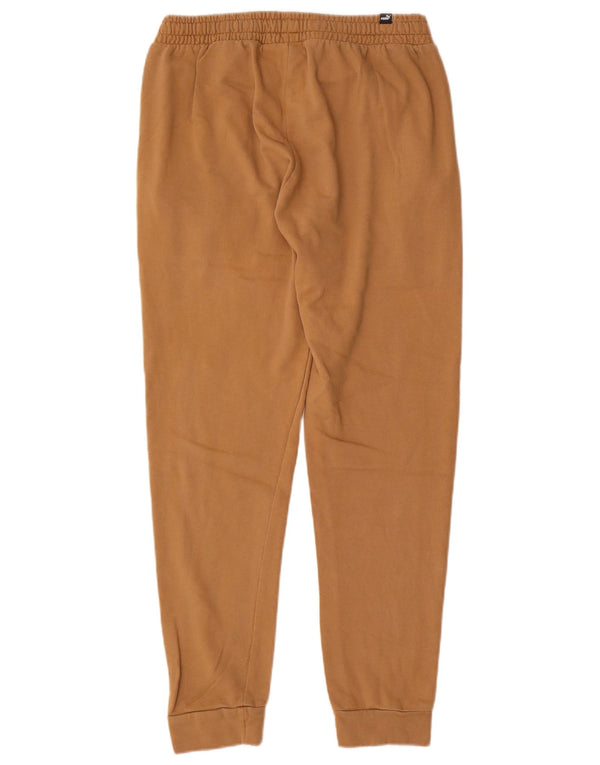 Puma Mens Tracksuit Trousers Joggers Large Brown Cotton