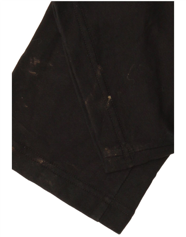 Calça de treino feminina Marks & Spencer Regular Fit Reino Unido 10 pequena preta