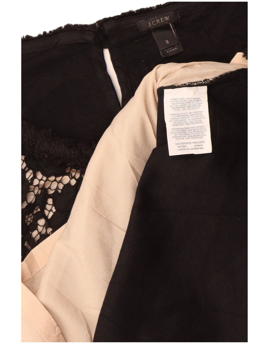 Blusa feminina sem mangas J. CREW UK 10 pequena viscose floral preta