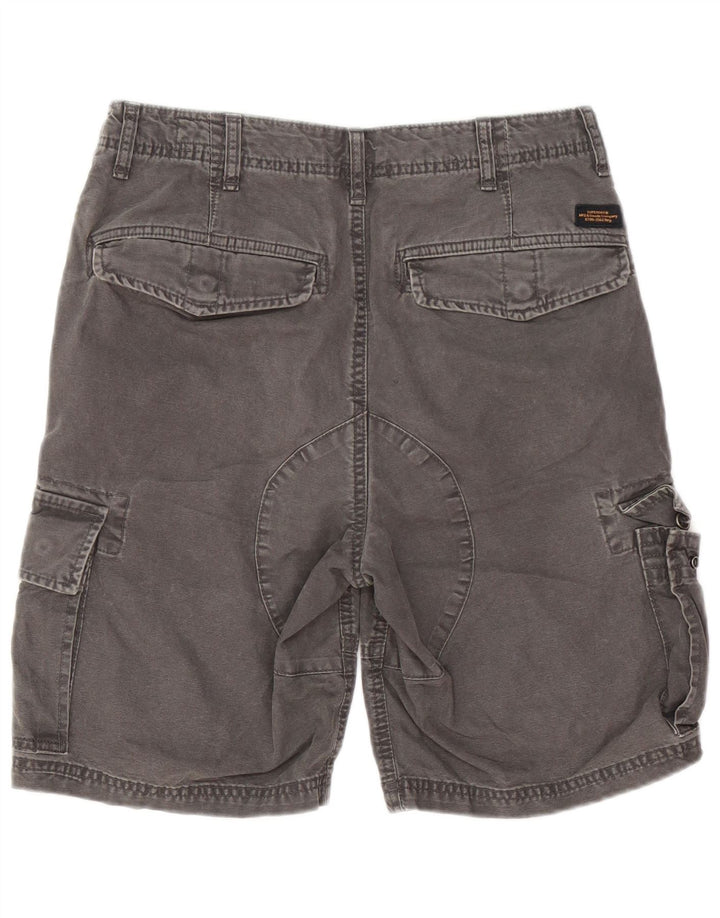 Shorts cargo masculino Superdry W30 algodão cinza médio