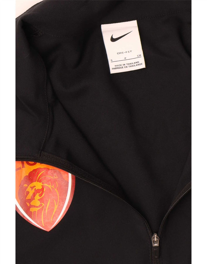 Nike Mens Dri Fit Graphic Tracksuit Top Jacket Small Black Polyester