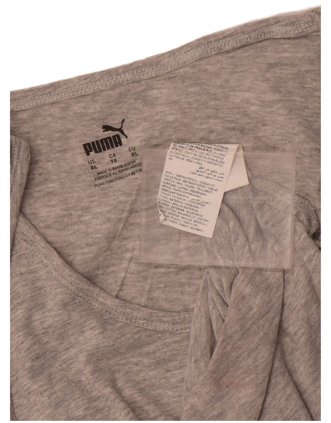PUMA Womens Graphic Vest Top UK 18 XL Cinza Algodão
