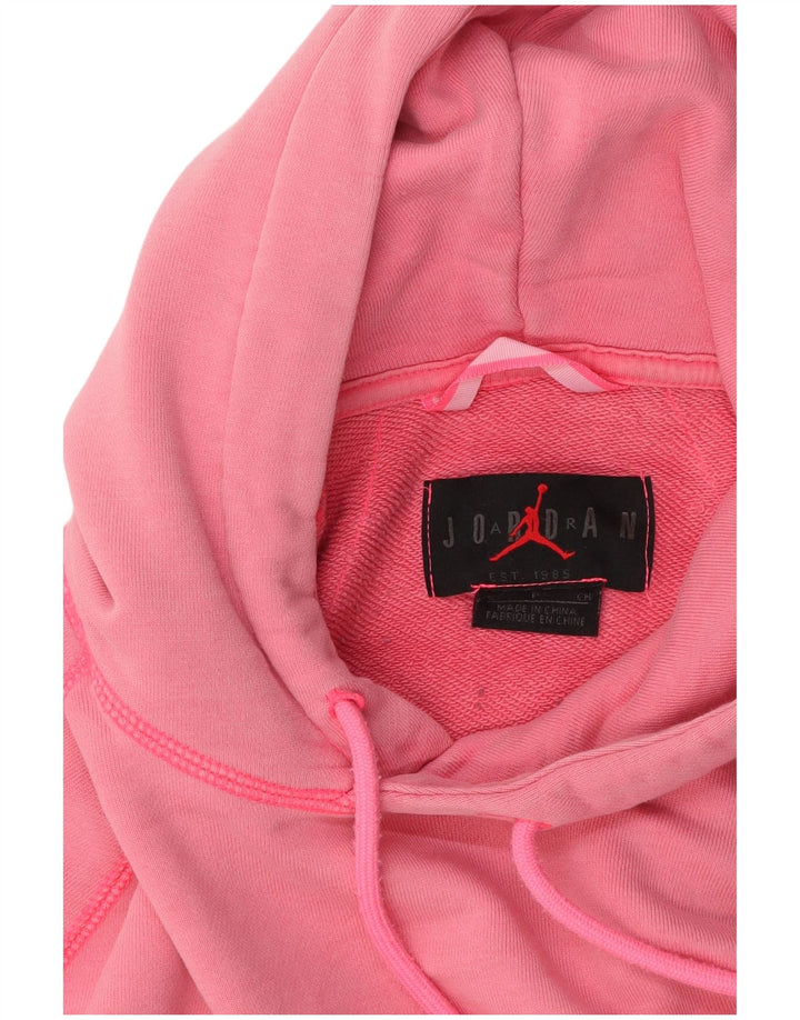 JORDAN moletom feminino oversized com capuz Reino Unido 10 pequeno algodão rosa