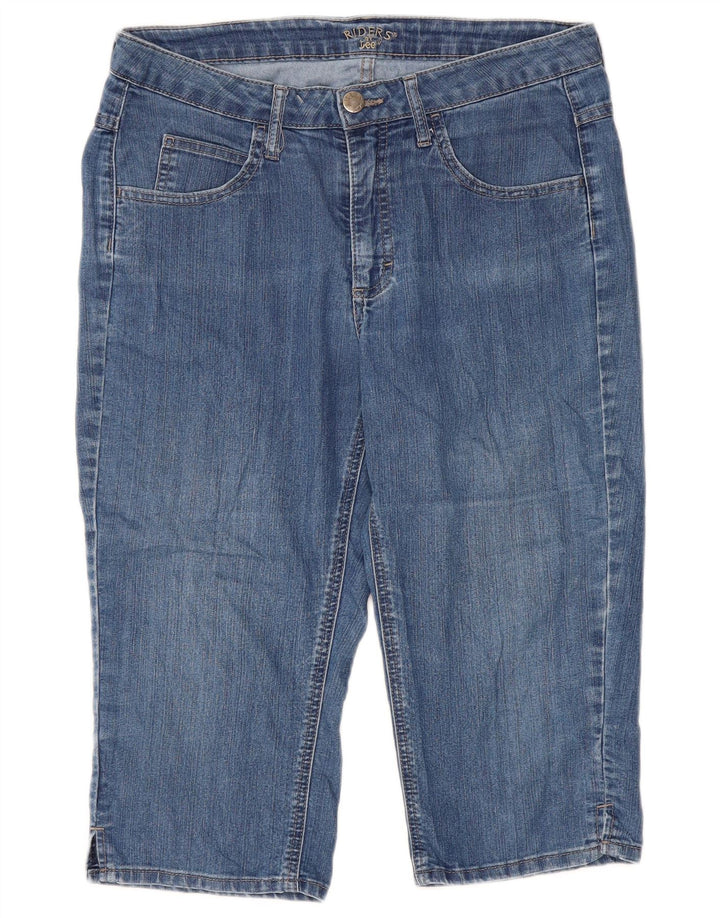 Lee Womens Riders Capri Jeans W34 L18 Azul
