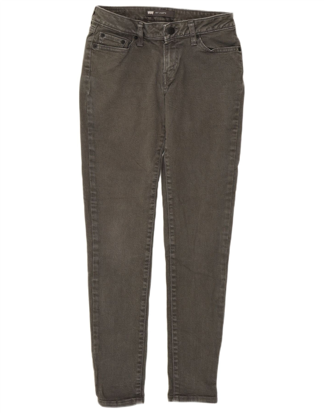 Calça jeans skinny feminina Levi's 535 W28 L29 cinza