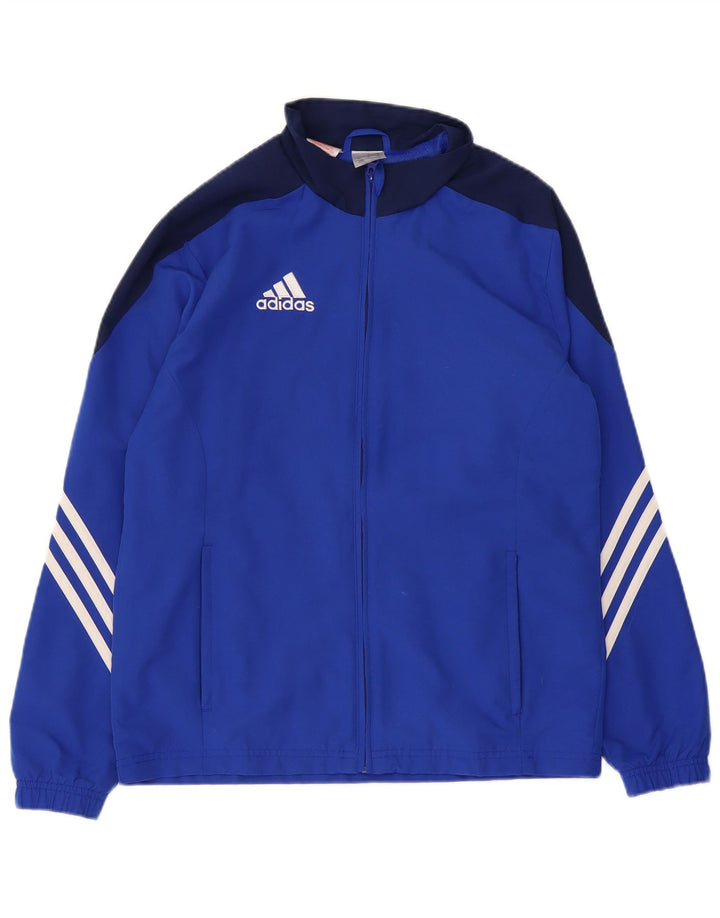 Jaqueta Adidas Meninos Treino Top 15-16 Anos XL Azul Colorblock Poliéster