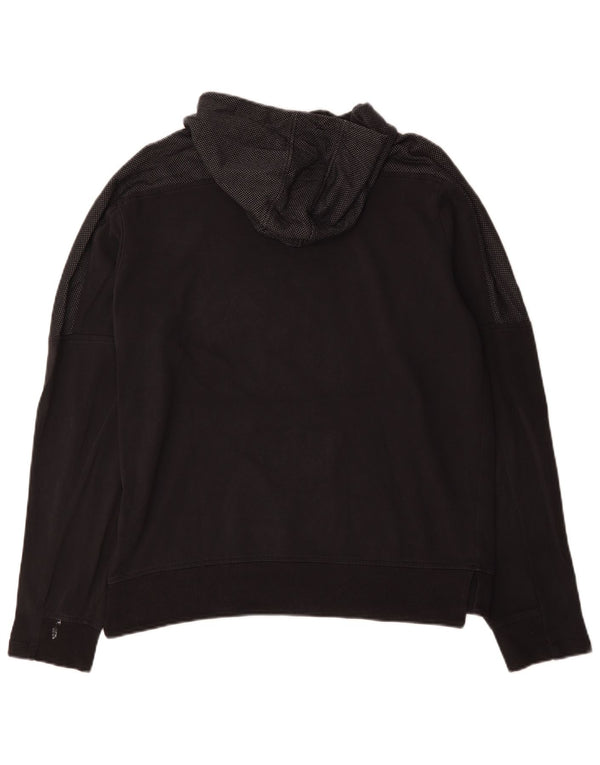 Adidas Mens Hoodie Jumper Médio Algodão Preto