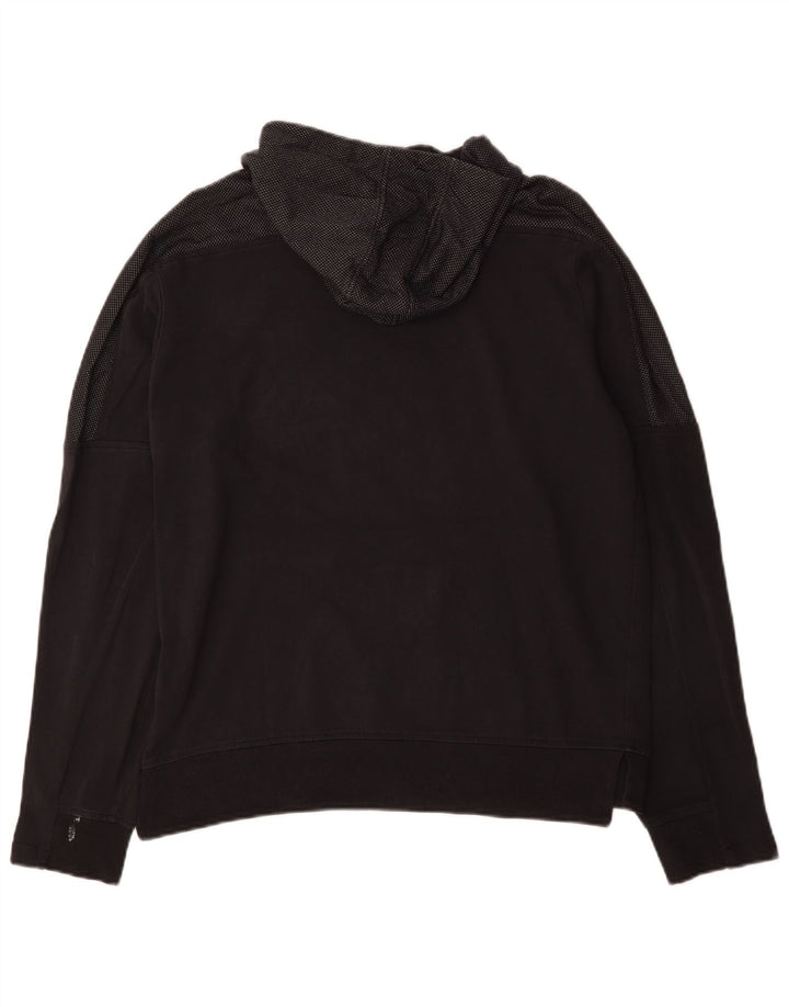 Adidas Mens Hoodie Jumper Médio Algodão Preto