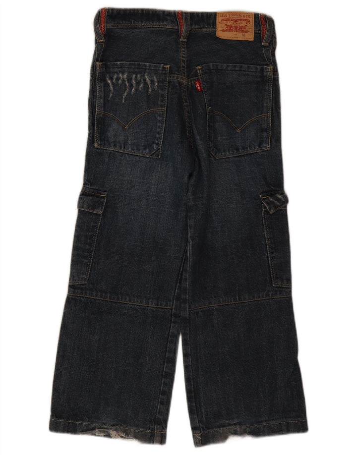Jeans Levi's Boys Distressed Cargo Wide Leg 9-10 anos W24 L20 Azul