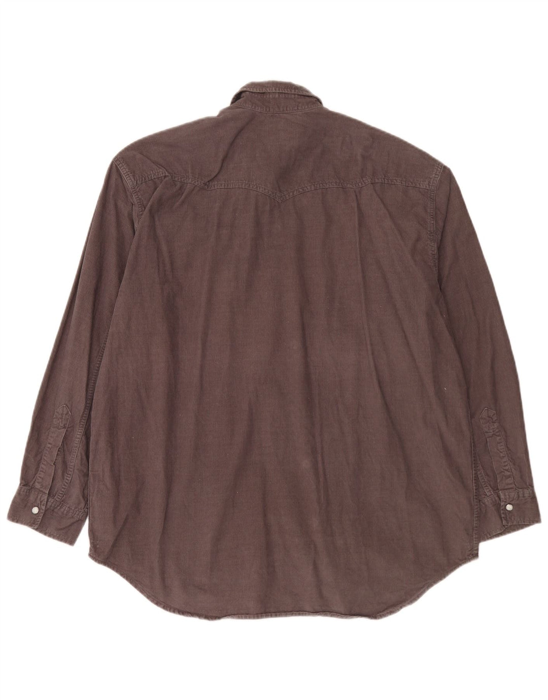 Camisa masculina de veludo cotelê Levi's XL marrom algodão