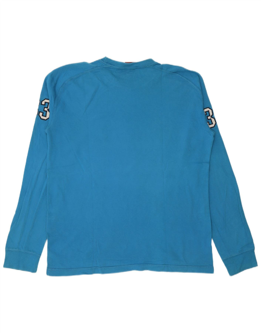 Top gráfico masculino Levi's manga comprida grande algodão colorblock azul