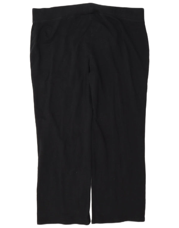 Calça feminina casual Marks & Spencer com corte solto Reino Unido 22 3XL W42 L29 preta