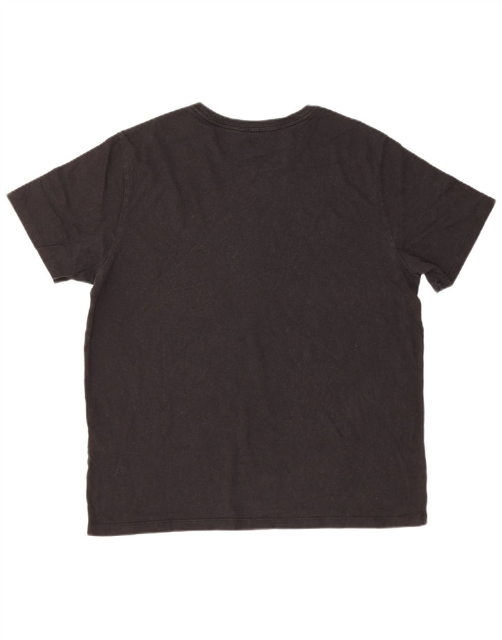 Camiseta masculina padrão Levi's Top grande de algodão preto