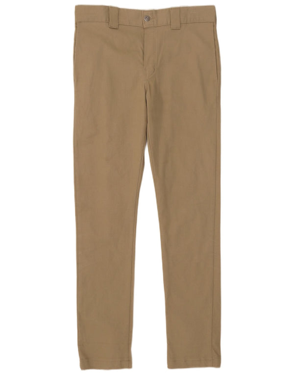 Calças masculinas Dickies Slim Skinny Chino W31 L32 Algodão Bege