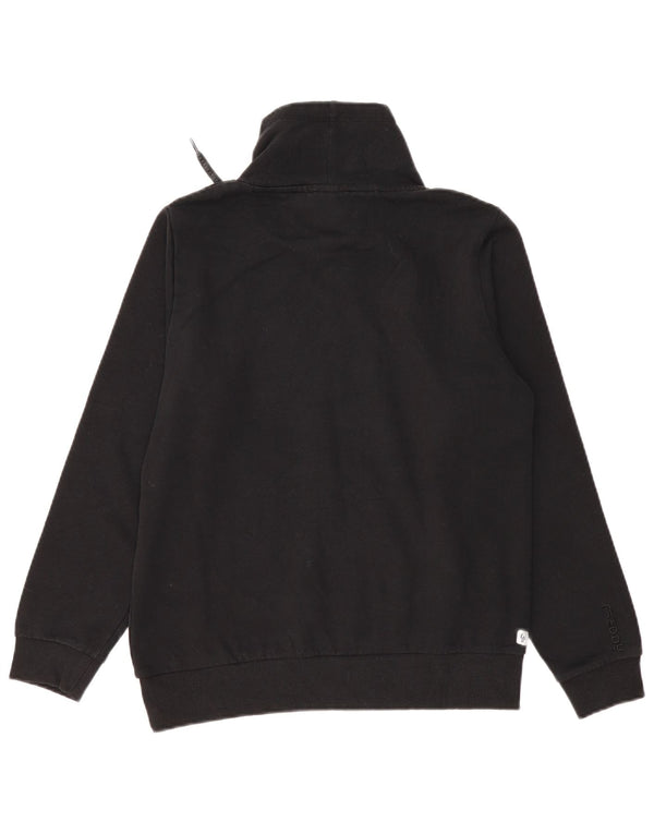 Freddy moletom gráfico feminino jumper UK 14 médio algodão preto