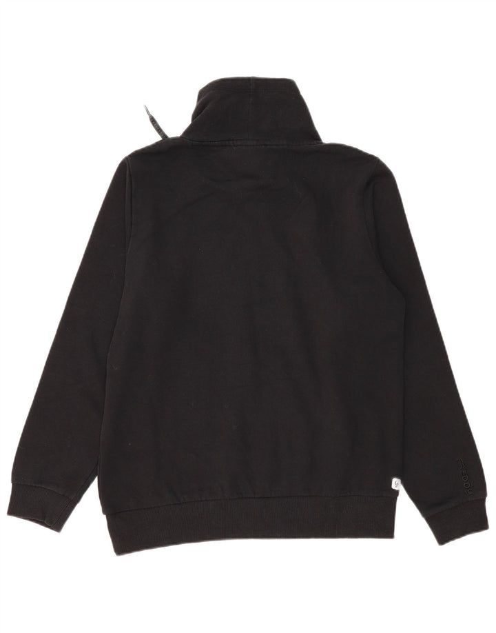 Freddy moletom gráfico feminino jumper UK 14 médio algodão preto