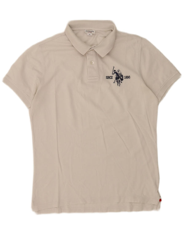 US Polo Assn. Camisa Gráfica Masculina Média Branca