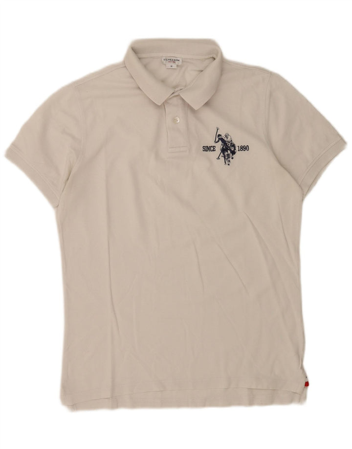 US Polo Assn. Camisa Gráfica Masculina Média Branca