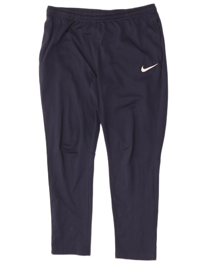 Calça de treino masculina Nike Dri Fit 2XL azul marinho poliéster