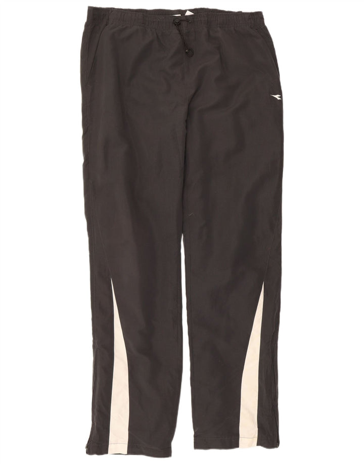 Calça de treino masculina Diadora XL preto Colourblock poliéster
