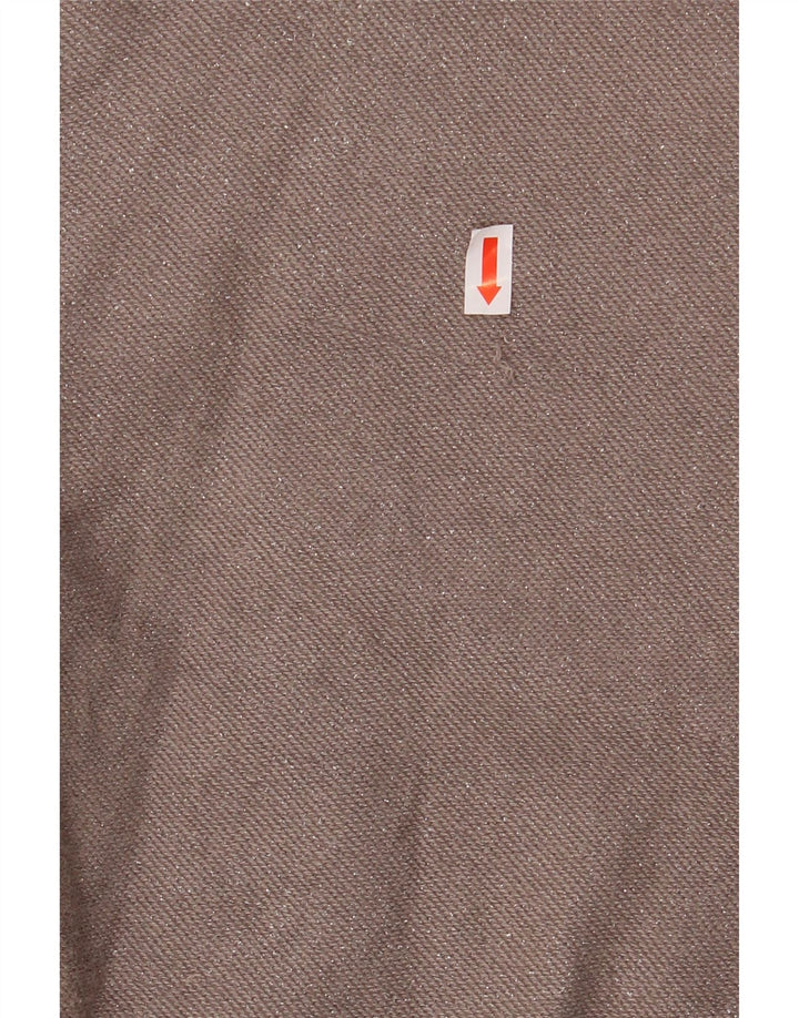 ZARA Suéter feminino oversized com gola canoa Reino Unido 10 pequeno cinza
