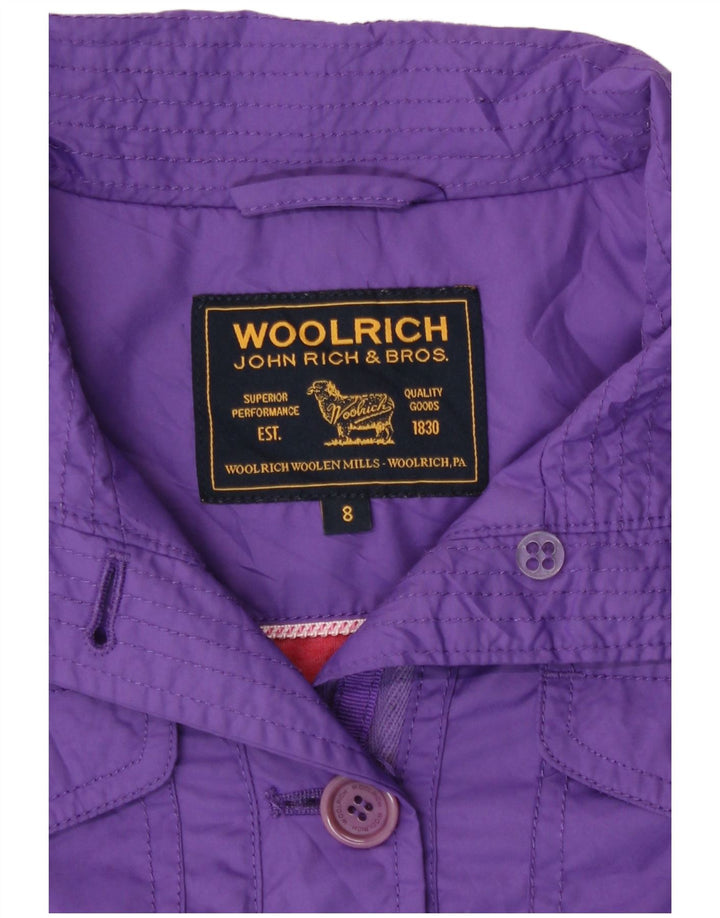 Casaco Woolrich Girls Parka 7-8 Anos Roxo