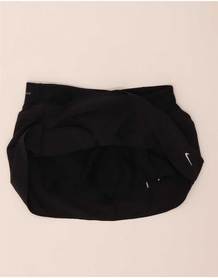 Nike Womens Dri Fit Skort UK 14 Médio Preto Poliéster